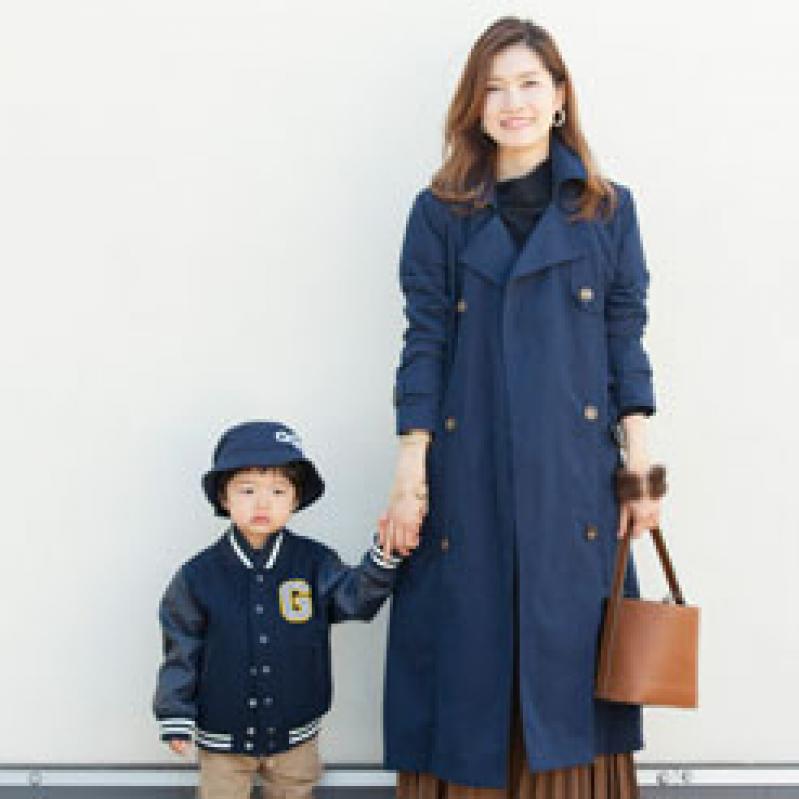 【東京SNAP】プチプラネットSHOPでネイビー×キャメルの上品親子コーデ!