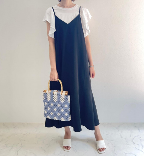 華奢見えを約束♡【GU】の女っぽキャミワンピはリピーターのイロチ買いで売れまくり!