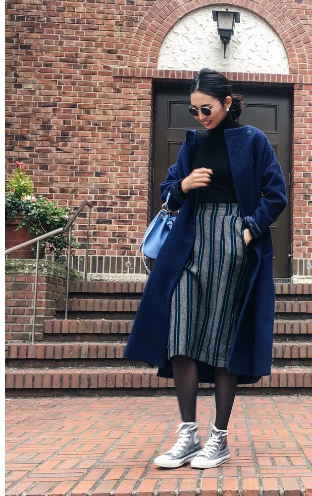 レジメンタルストライプで作る私らしいコーデ例 Mamagirl ママガール