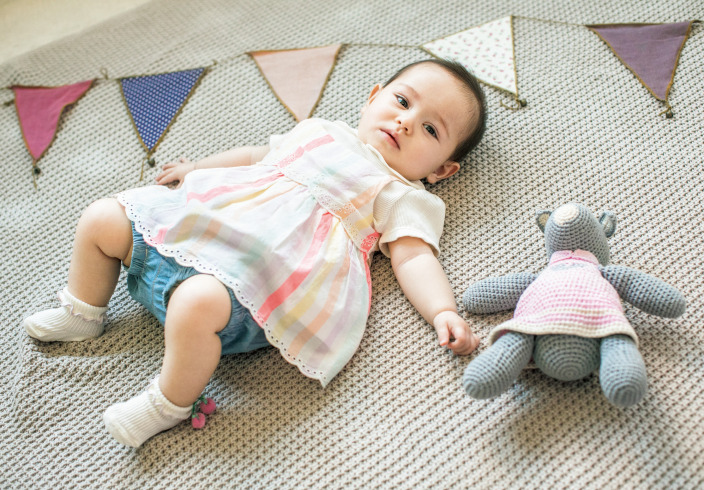 赤ちゃんのボンネット帽は冬にぴったり かわいいベビーコーデ集 Mamagirl ママガール