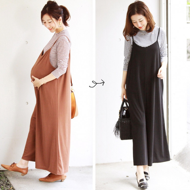 マタニティー期のサロペット着こなし術 妊娠中もおしゃれを楽しむ Mamagirl ママガール
