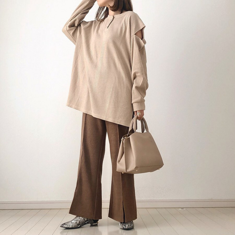 最旬 ブラウンパンツのお手本コーデは カラー別 季節別コーデを大特集 Mamagirl ママガール