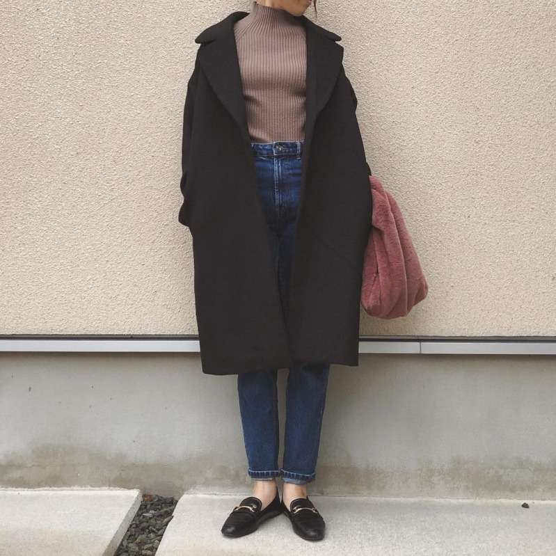 Gu2990円オーバーサイズチェスターコートが高見えであったかい Mamagirl ママガール