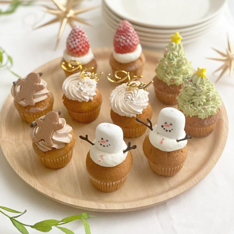 かわいくて華やか カップケーキにクリスマスデコレーション Mamagirl ママガール